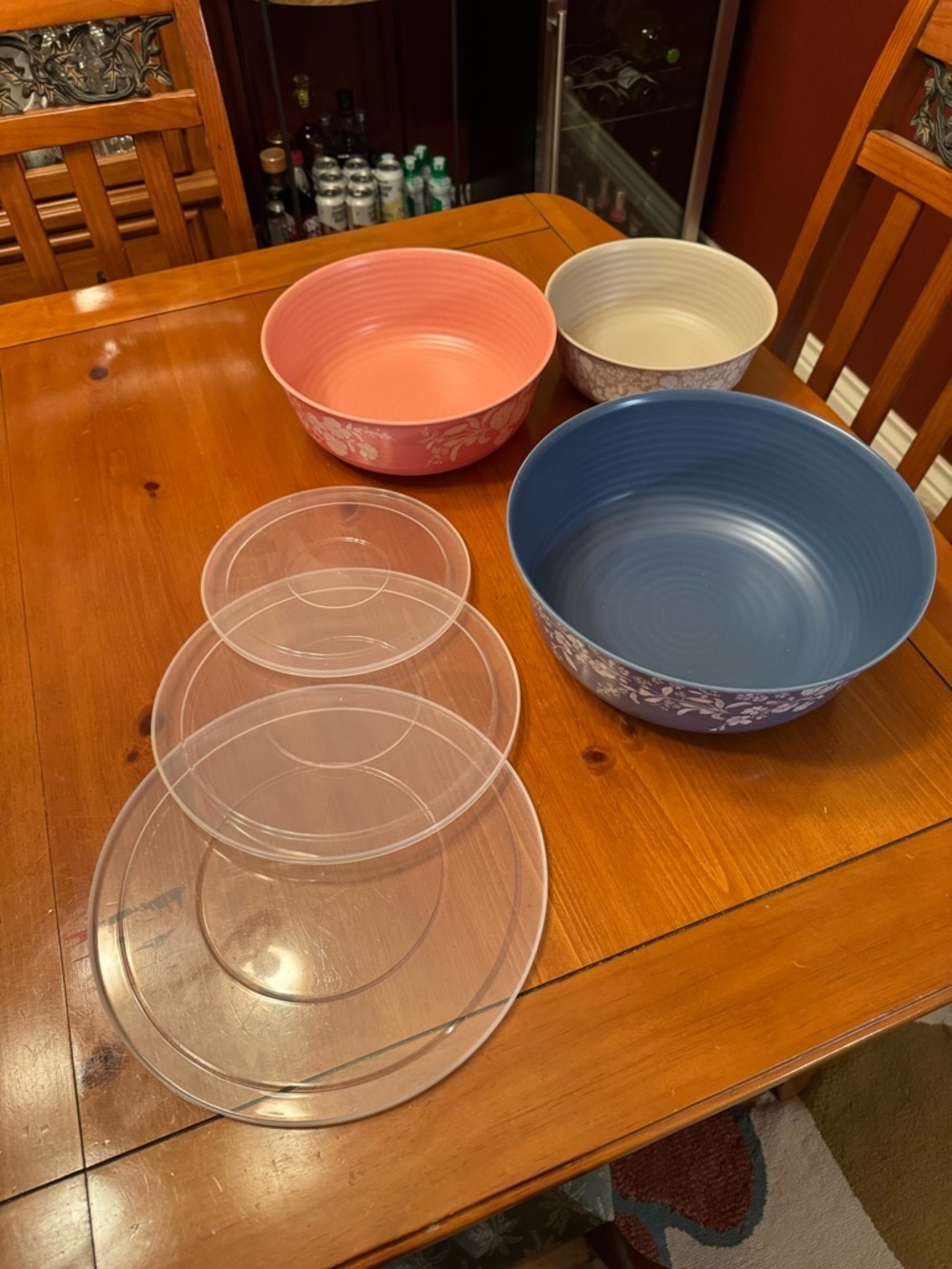 The Pioneer Woman 6-Piece Melamine Nesting Mixing Bowl Set with Lids - Floral